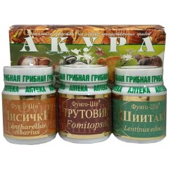 Фунго-Ши, Программа «Акура» для очищения печени, избавления от паразитов, токсинов и ядов, капсулы, 3*60 шт.
