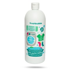 FRESHBUBBLE, Экологичный гель для стирки белья «Универсальный», жидкость, 1000 мл