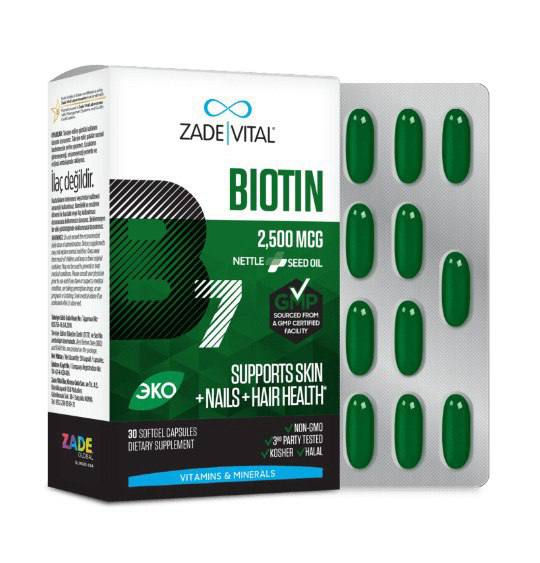 Zade Vital, Биотин, капсулы, 30 шт.