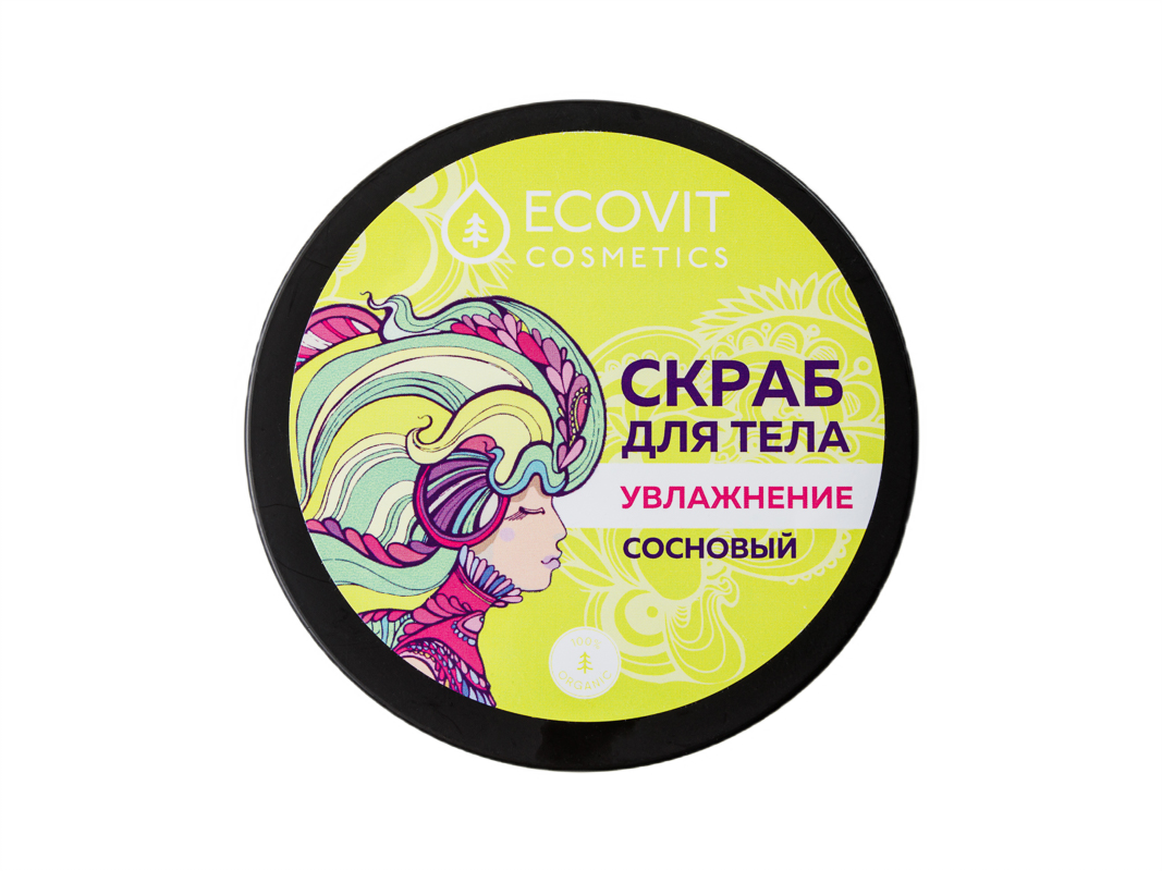 ЭКОВИТ, Скраб «Увлажнение» сосновый, 350 г