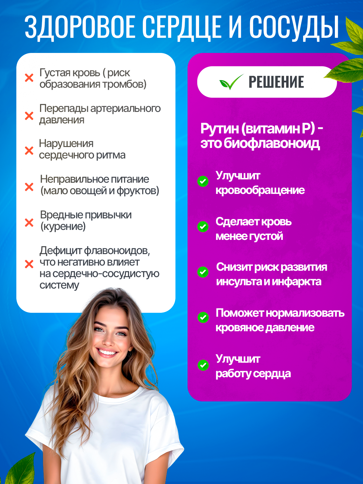 Green Leaf Formula, Рутин (от варикоза), капсулы, 90 шт.