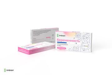 Imbian, Экспресс-тест для раннего выявления беременности (β-ХГЧ), 10мМЕ/мл, 1 шт.