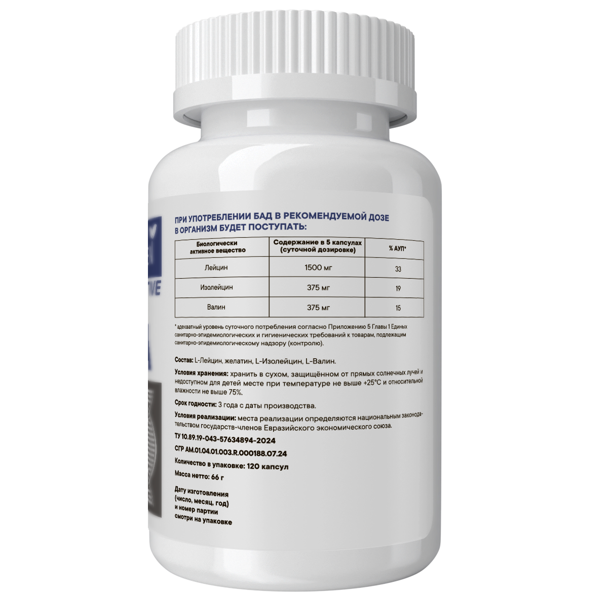 Vitamin Garden, BCAA, капсулы, 120 шт.