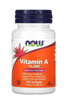 Now Foods, Витамин A, капсулы, 100 шт.