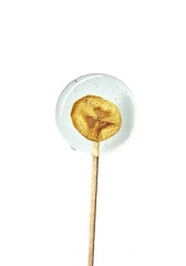 Lollipops, Леденец на палочке из изомальта с сублимированным бананом, 1 шт.