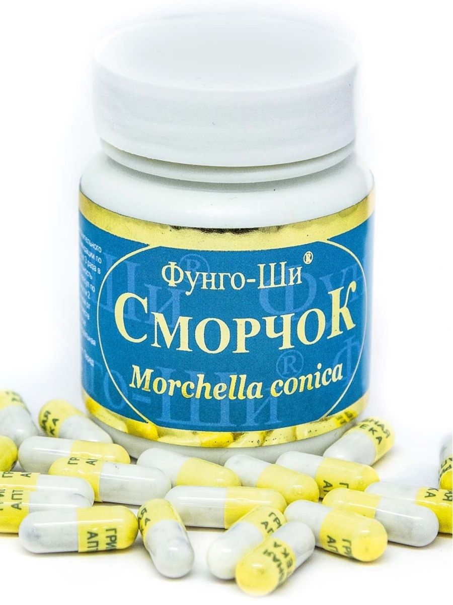 Prodex, Гриб «Сморчок» (для нормализации глазного давления и улучшения зрения), капсулы, 60 шт.