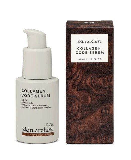 skin archive, Укрепляющая сыворотка для лица Collagen Code Serum для упругости и плотности кожи, 30 мл