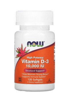 Now Foods, Витамин D3, капсулы, 120 шт.