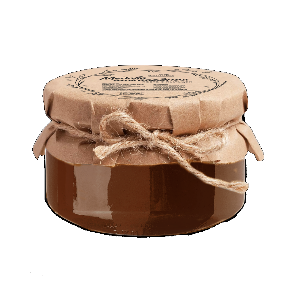 RoyalBee, Медово-шоколадная паста с пыльцой, 90 г