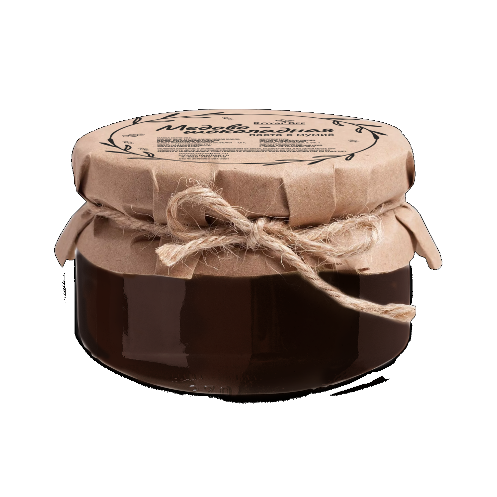 RoyalBee, Медово-шоколадная паста с мумиё, 90 г