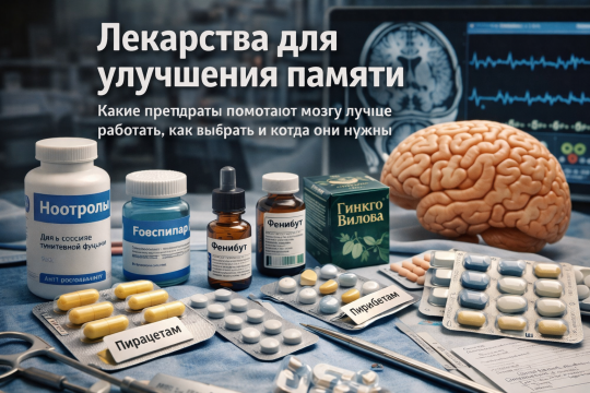 Лекарства для улучшения памяти: какие препараты помогают мозгу лучше работать, как выбрать и когда они нужны