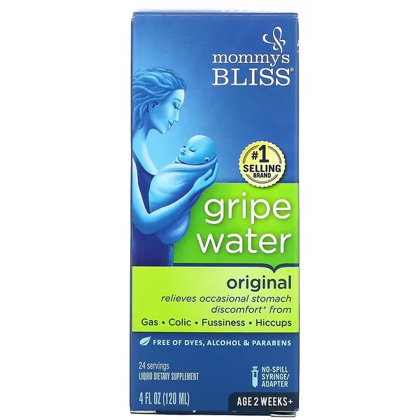 Mommy's Bliss, Gripe water (для младенцев от 2х недель), жидкость, 120 мл