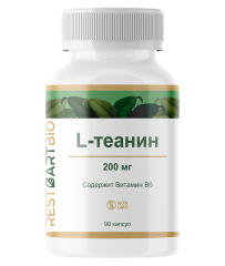 Restartbio, L-Теанин + витамин В6, капсулы, 90 шт.