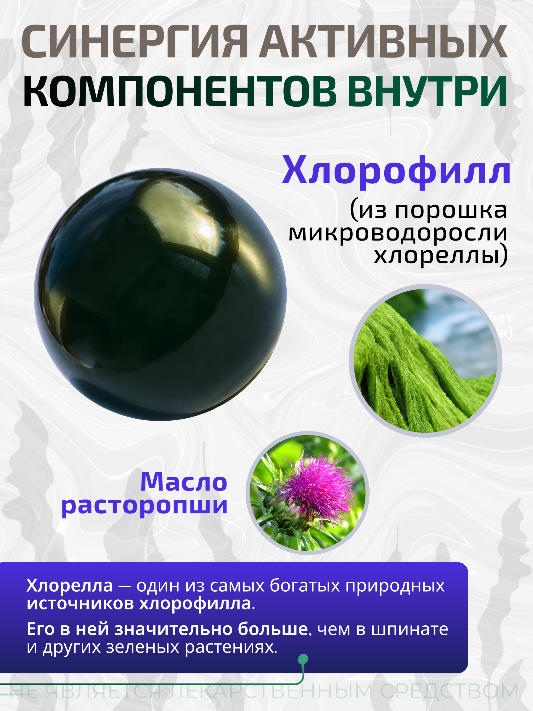 Простые решения, «Комплекс Хлорофилл», капсулы, 180 шт.