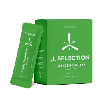 JL SELECTION, Коллаген-комплекс с витамином C, со вкусом яблока, лайма и ананаса, 30*10 г