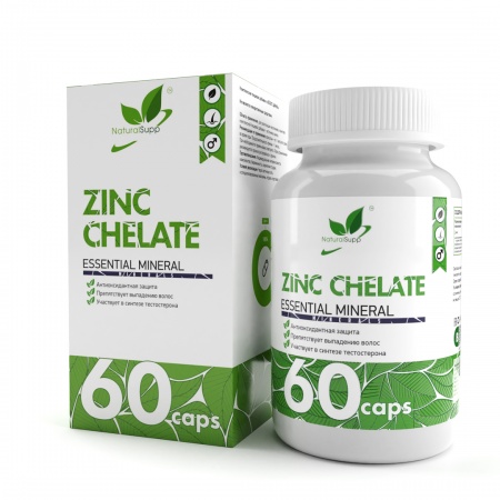 NaturalSupp, Цинк (бисглицинат), капсулы, 60 шт.