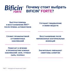 Bificin, Бифицин Форте, капсулы, 10 шт.