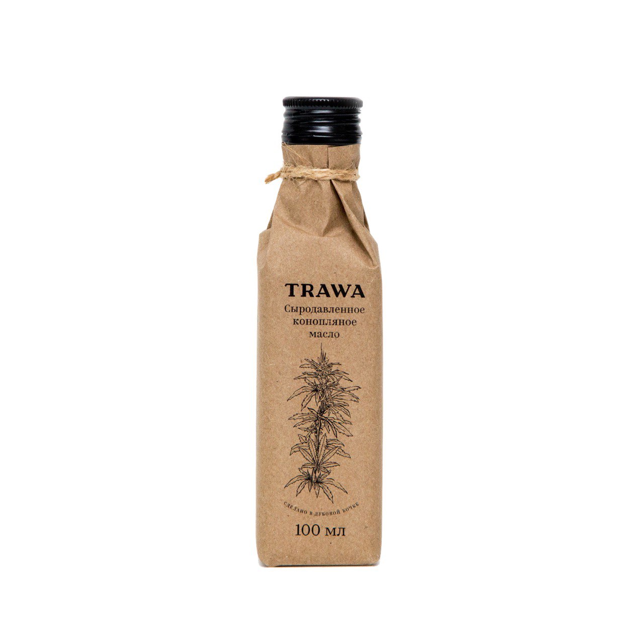 TRAWA, Масло конопляное сыродавленное, 100 мл.