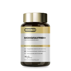 ORGANIC LOGOS, Монолаурин + Липосомальный Витамин С, капсулы, 60 шт.