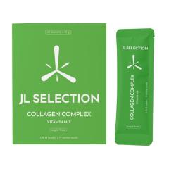 JL SELECTION, Коллаген-комплекс с витамином C, со вкусом яблока, лайма и ананаса, 30*10 г