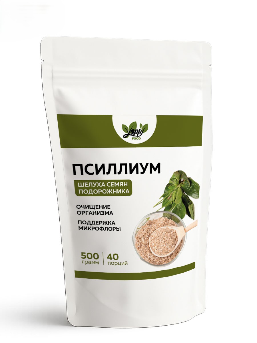 Yappi, Псиллиум высокой очистки, порошок, 500 г