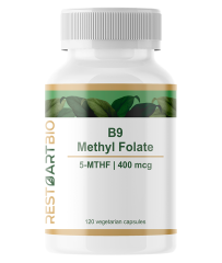 RestartBio, Витамин В9 (метилфолат), капсулы, 120 шт.