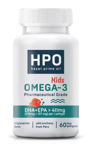 HayatPrimeOil, Омега 3 Kids, капсулы (халяль), 60 шт.
