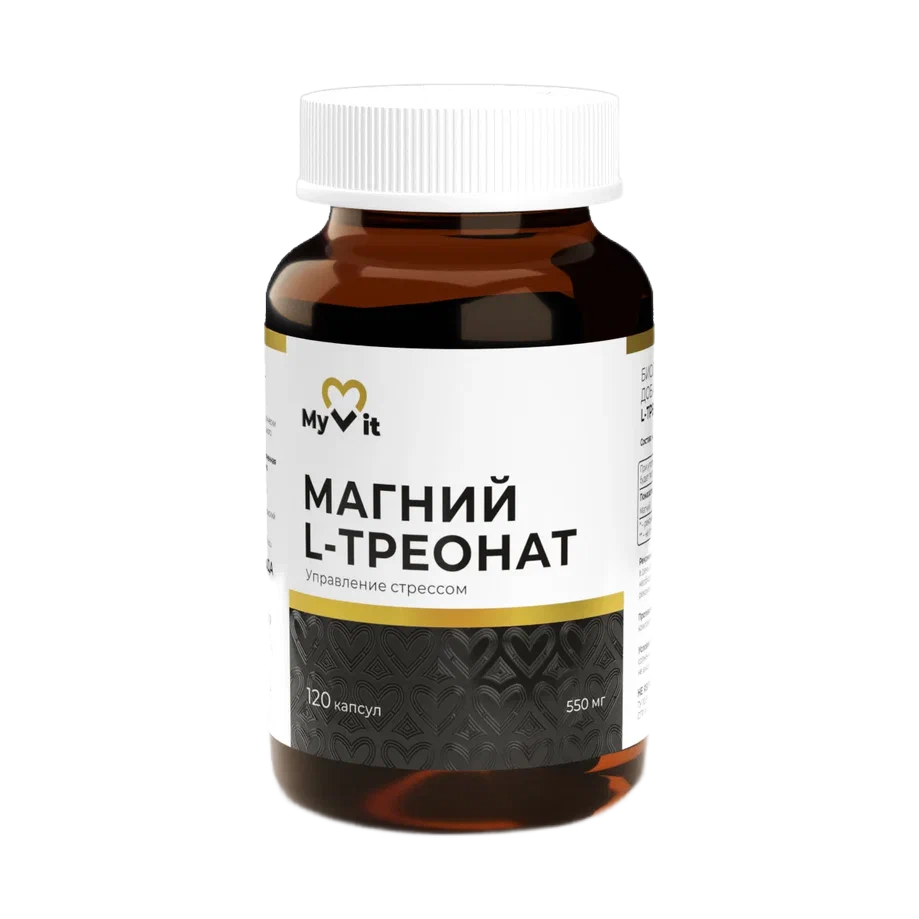 MyVit, Магний (L-треонат), капсулы, 120 шт.