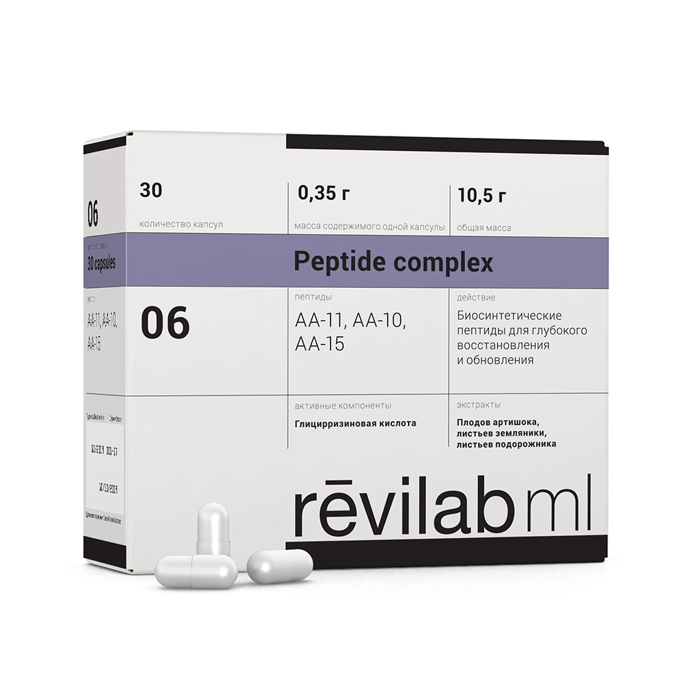 Peptide, Пептиды Revilab ML 06 (для желудочно-кишечного тракта), капсулы, 30 шт.
