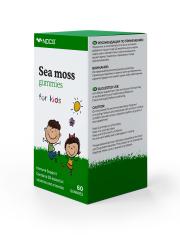 NDCG, Sea Moss for kids (ирландский мох), со вкусом яблока, жевательные конфеты, 60 шт.