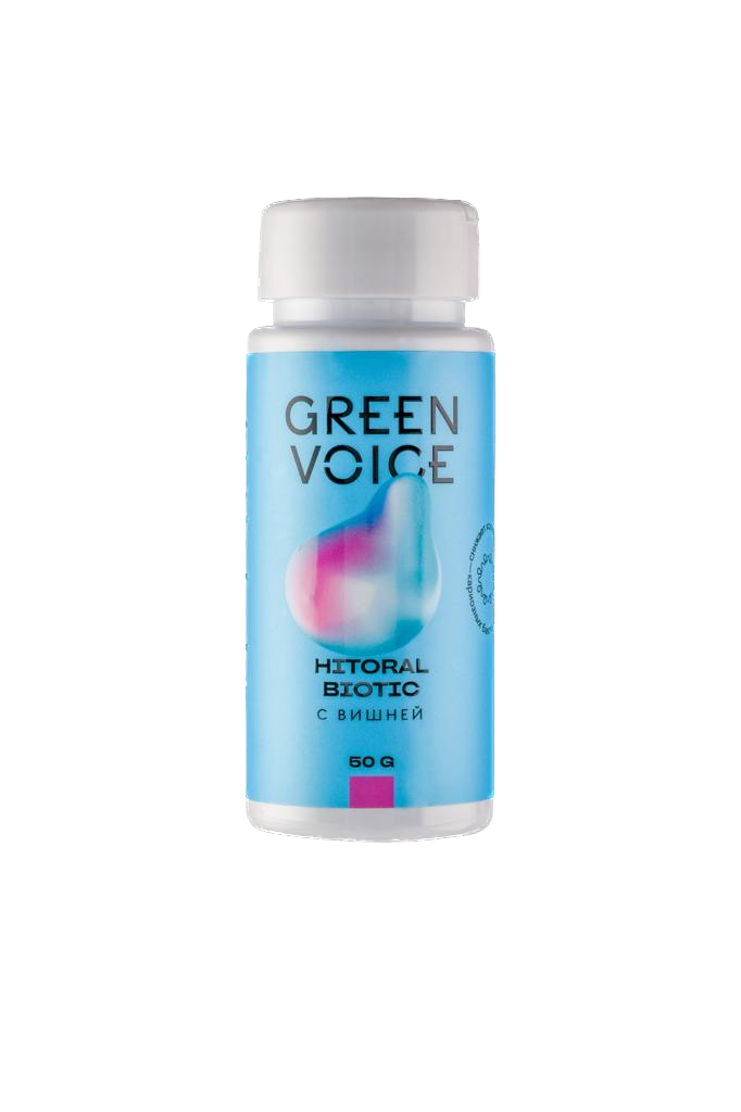 Green voice, «Hitoral Biotic» с вишней, пастилки, 50 шт.