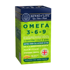 SENSE OF LIFE, Омега 3-6-9, капсулы, 90 шт.