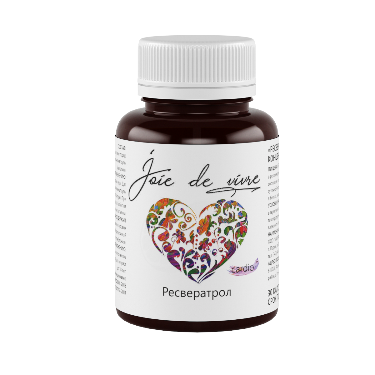Joie de vivre, Ресвератрол, капсулы, 30 шт.