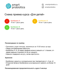 Smartprobiotics, Пробиотики, Курс «Детский»
