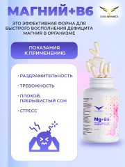 Сила Феникса, Магний (цитрат) и витамин B6, капсулы, 120 шт.