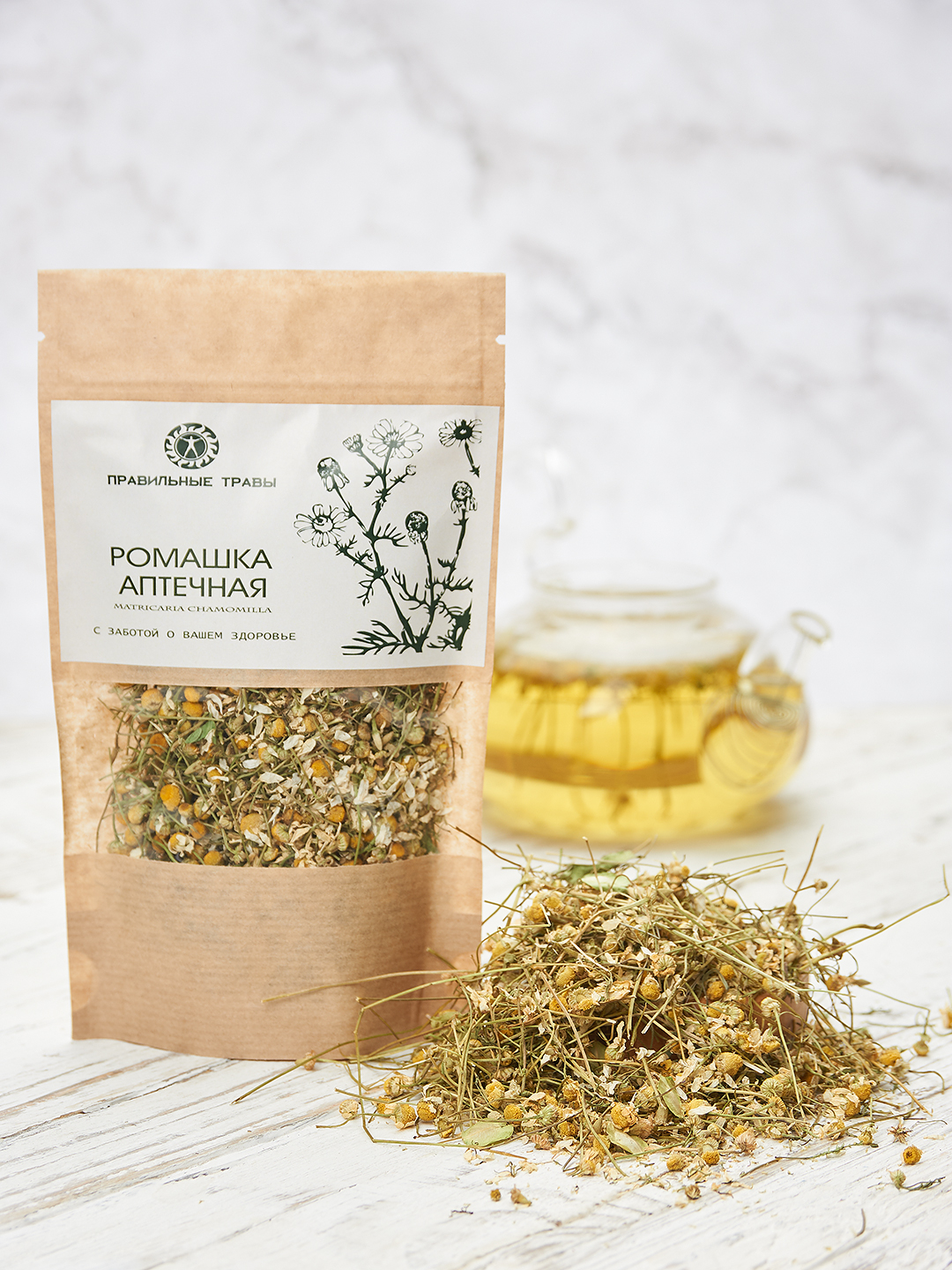 Правильные травы, Ромашка аптечная (Chamomile pharmacy), россыпь, 70 г