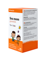 NDCG, Sea Moss for kids (ирландский мох), со вкусом апельсина, жевательные конфеты, 60 шт.