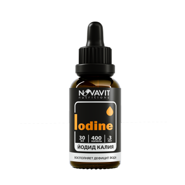 NOVAVIT nutritions, Йодид калия, капли, 30 мл.