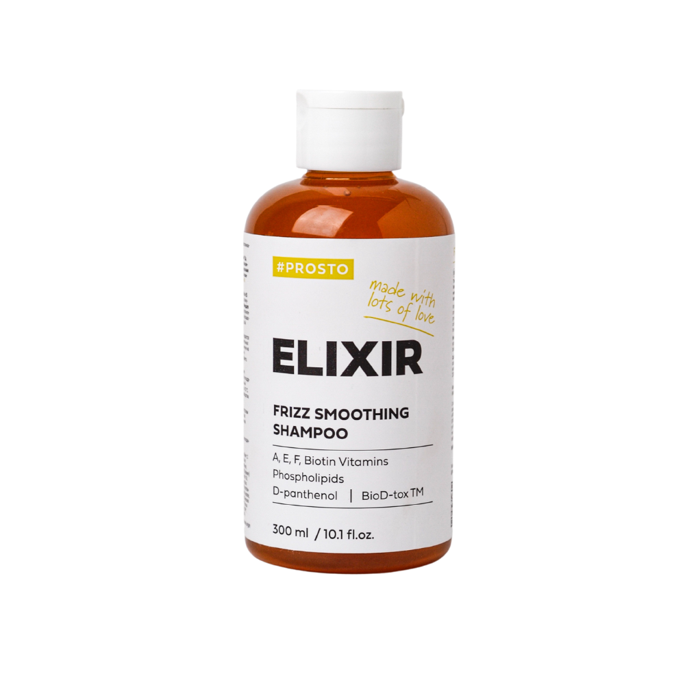 PROSTO COSMETICS, Шампунь «Elixir» для разглаживания кудрявых волос, 300 мл