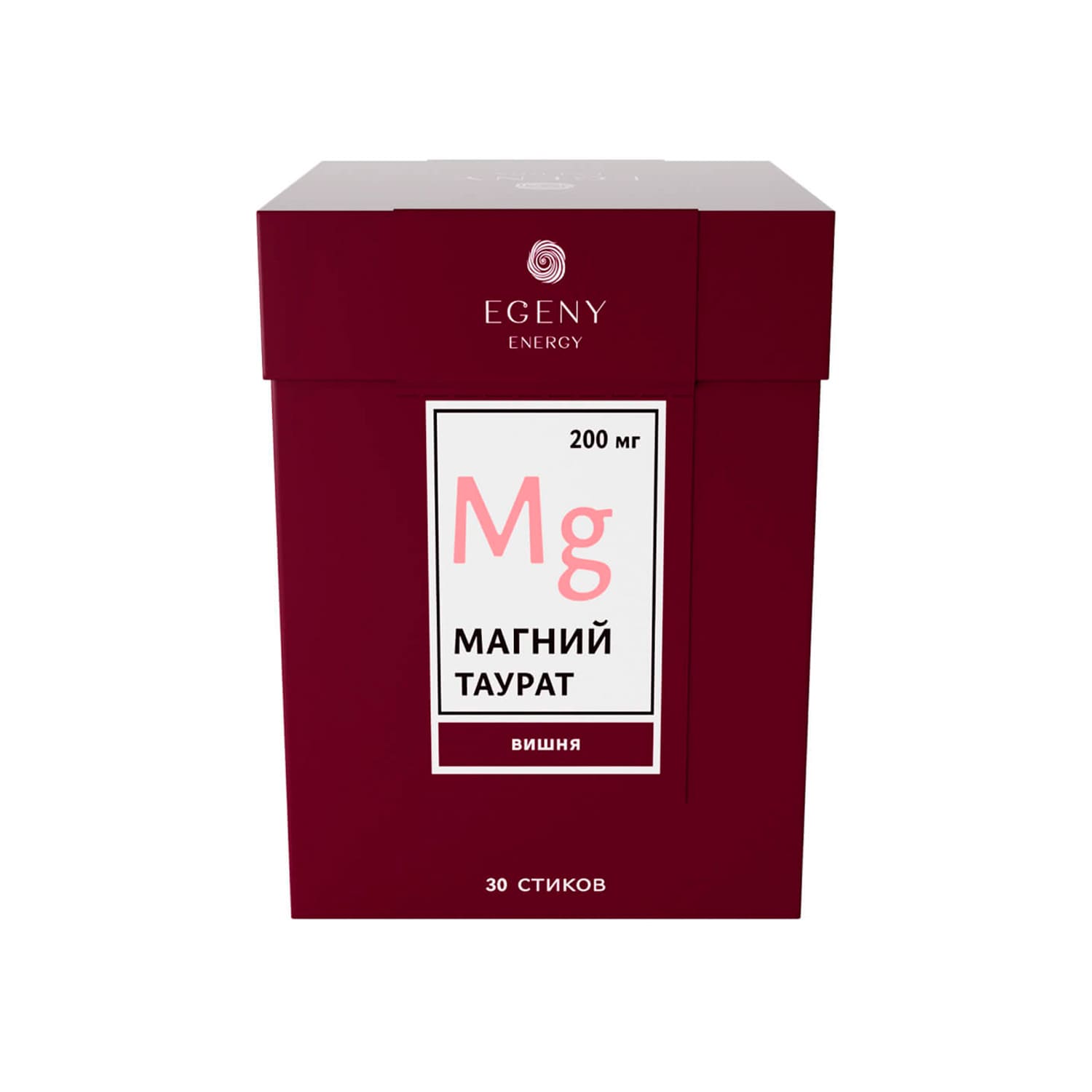 EGENY ENERGY, Питьевой магний (таурат) с соком вишни, стики, 30 шт.