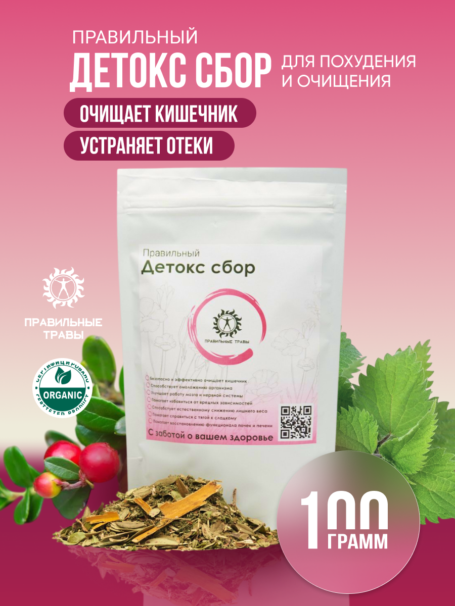 Правильные травы, Детокс сбор, 115 г