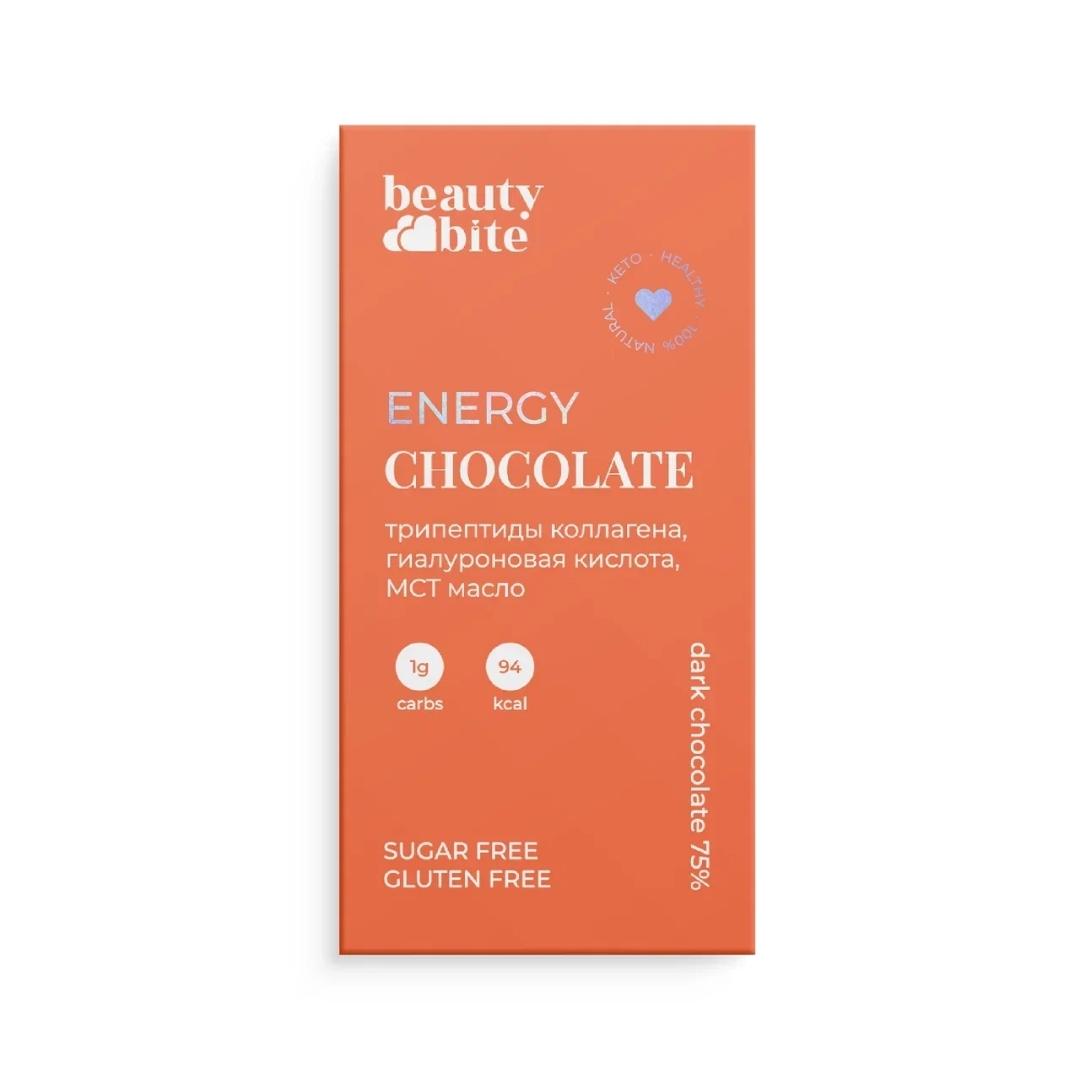 Beauty Diet, Шоколад «Beauty Chocolate Energy» с маслом МСТ, 20 г