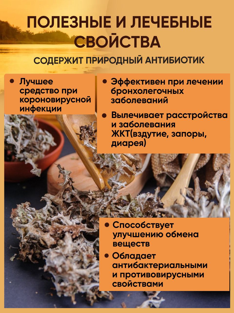 Правильные травы, Исландский мох, 20 г