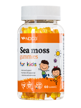 NDCG, Sea Moss for kids (ирландский мох), со вкусом апельсина, жевательные конфеты, 60 шт.