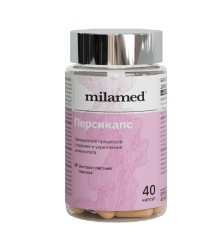 Milamed, Персикапс, природный антиоксидант из экстракта персика, для иммунитета, капсулы, 40 шт.