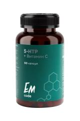 EMcode, 5-HTP (гидрокситриптофан) + витамин C, для сна и настроения, капсулы, 60 шт.