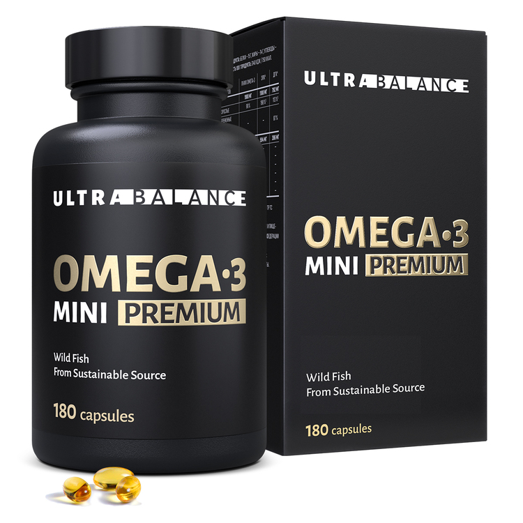UltraBalance, Омега-3 Мини, капсулы, 180 шт.