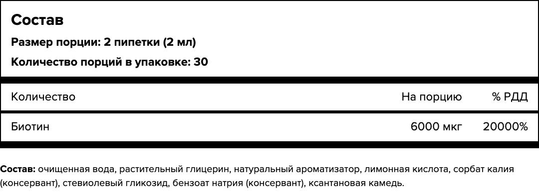 Maxler, Биотин, жидкость, 60 мл.