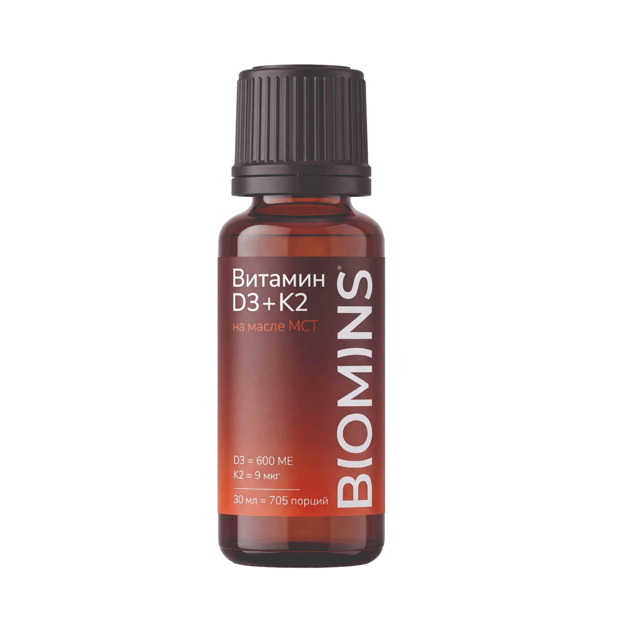 Biomins, Витамин D3 + K2, капли, 30 мл