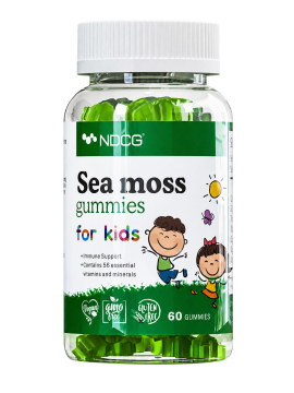 NDCG, Sea Moss for kids (ирландский мох), со вкусом яблока, жевательные конфеты, 60 шт.